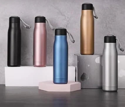 20052 Vacuum Insulated Stainless Steel Water Bottle, Dual Wall Flask for Hot and Cold Drinks, Spill-Resistant Bottle for School 500ml