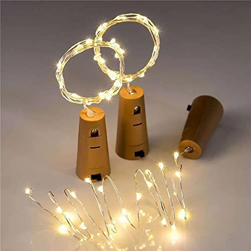 21078 {1 PCS } The Purple Tree Bottle Cork Lights for Diwali Décor LED String Light, Decorative Fairy Lights, Mini Lights for Bedroom Decor, Diwali Party, Wedding Decoration, Table Decor, Yellow