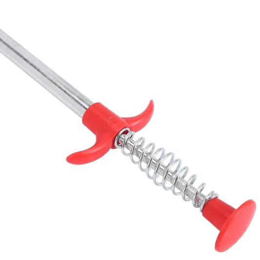 10298 Pipe Dredging Tools Drain Snake Drain Cleaner Sticks Clog Remover Cleaning Tools Household for Kitchen Sink Flexible Four Claws Spring Curve Trash Grabber Picker Hair Catcher (160 Cm)