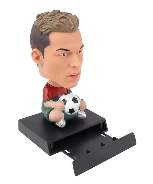 20593 Super Hero Action Figure Bobblehead with Mobile Holder | Ronaldo Figure Bobble Head Toy for Car Dashboard, Office Desk & Study Table |