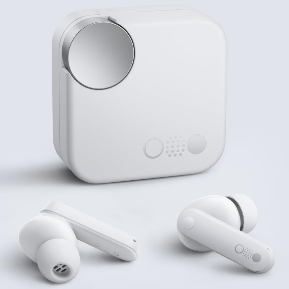 20344 Wireless headphones with 42 dB ANC, Transparency mode, Ultra Bass Technology 2.0, HD Audio from DIRAC, IP54 and connection to two devices - Light Grey