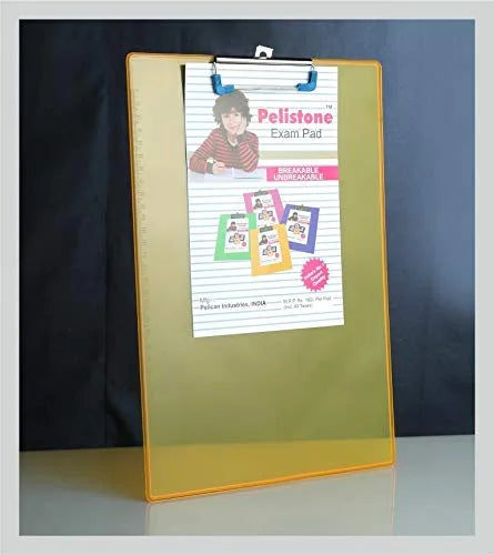 20125 Transparent Unbreakable Flexible Clear Exam Pad/Board/Clipboard Writing Board Lite-Weighted for School and Office Use {Multicolor}