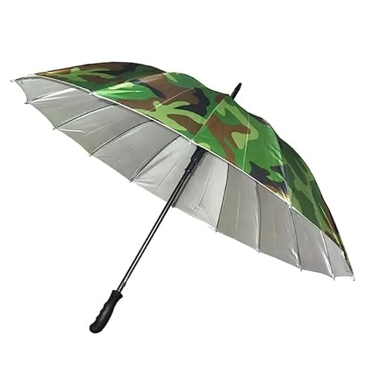 20755 Waterproof Military Print Umbrella With Long Handle | Windproof Sun & Rain Protection Umbrella for Men and Women