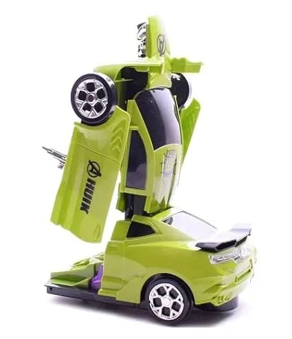 2042A Toy Deform Robot Car for Kids, Go Action 2 in 1 Robot Car with LED Lights Random color’s