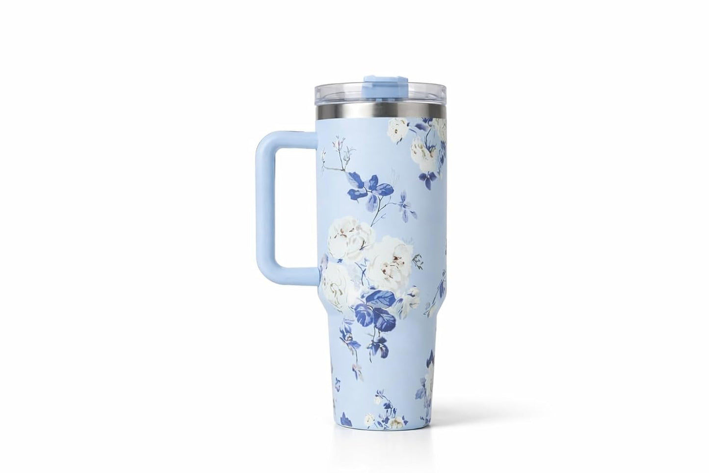 20362 Lucifer Professional 1200 ml Stainless Steel Insulated Tumbler with Handle, Floral Print, Double-Wall Vacuum, Leak-Proof {Multicolor}