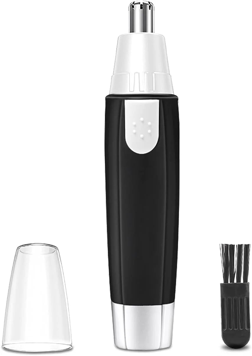 10249 3-in-1 Battery Operated Nose & Ear Hair Trimmer – Stainless Steel Blades, Painless Grooming for Men & Women