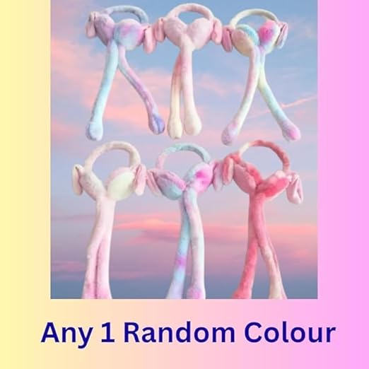 20330 Soft & Warm Winter Ear Muffs | Plush Faux Fur Ear Warmers for Long Fluffy Ears Cold Weather {Multicolor}