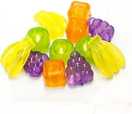 10345 Plastic Fruits Shape Reusable Ice Cubes Filled with Water (12 pcs)