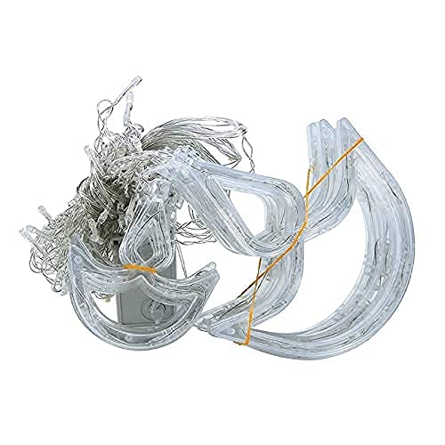 20306  12 Diya LED Curtain String Lights – 138 LEDs, 8 Flashing Modes, Warm White Copper Wire Decorative Lights for Diwali, Christmas, Wedding, Home