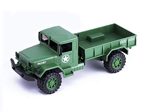 LM-272 Friction Powered Military Jeep Vehicle Truck Toy {Random Color}