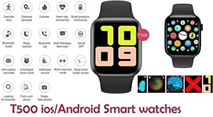 T500 smartwatch for touchscreen, calling watch Smartwatch