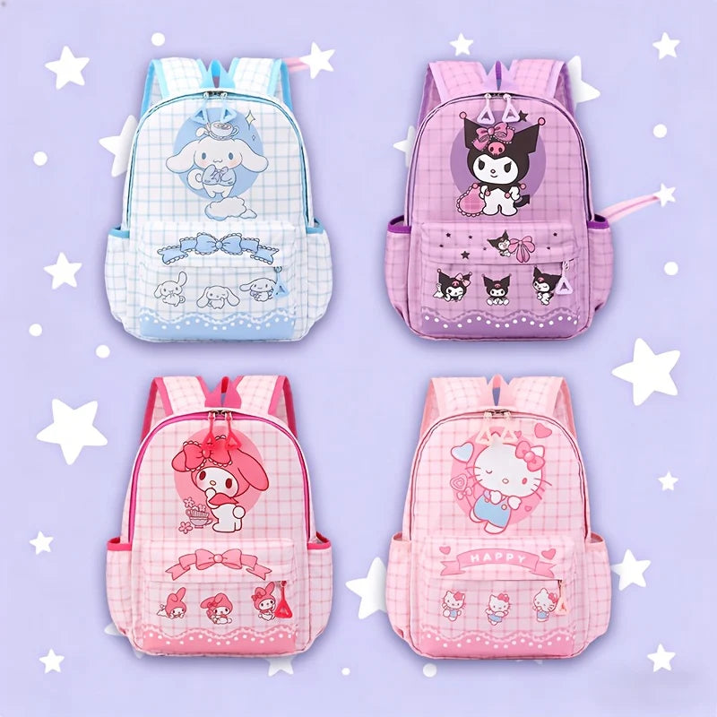 20539 Sanrio school bag Kuromi bag Cinnamoroll travel backpack {Random Color}