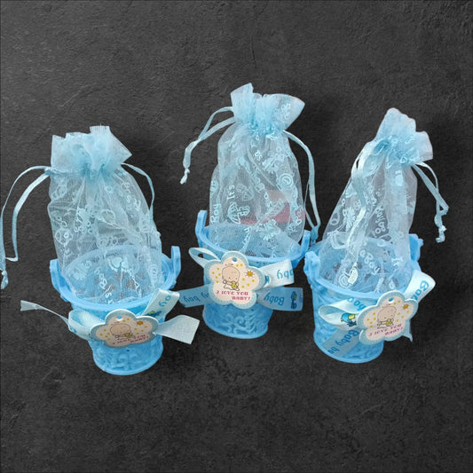 20050 {12 Pcs} Baby Shower Candy Bags Candy Favors Bags Blue Bag