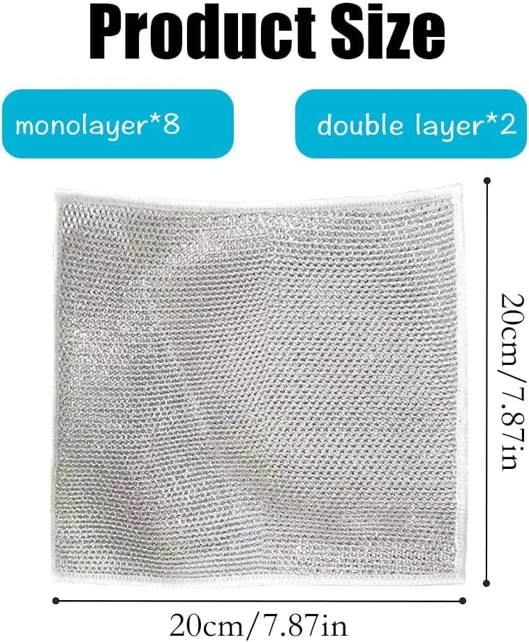 5486  Multipurpose Dishwashing Non-Scratch Cleaning Cloth for Kitchen