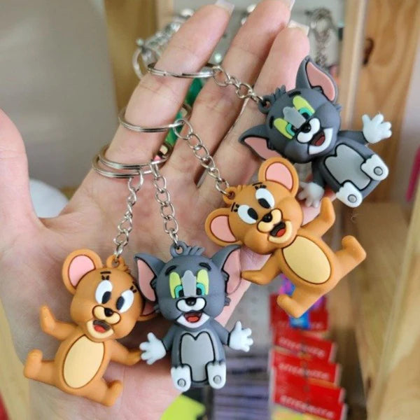 20385 {12 Pcs} Tom and Jerry keychains for Birthday return Gift