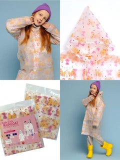DX-0668 Waterproof Raincoat/Rainwear for Kids Boys and Girls Size 100-140Cm {Random Design}