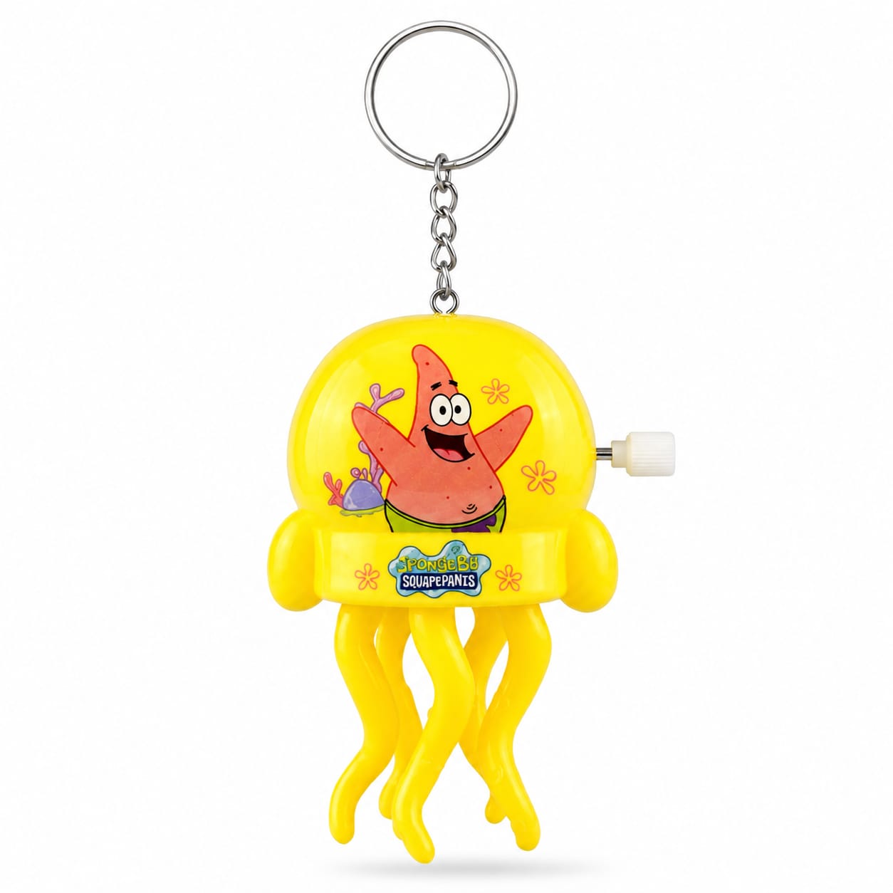 21049 Cute Cartoon Wind-Up Keychain Toy Random character (Multicolour)