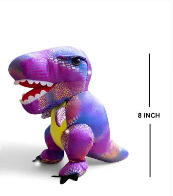 10563 Super Soft Purple Foiled Dinosaur Soft Toy for kids