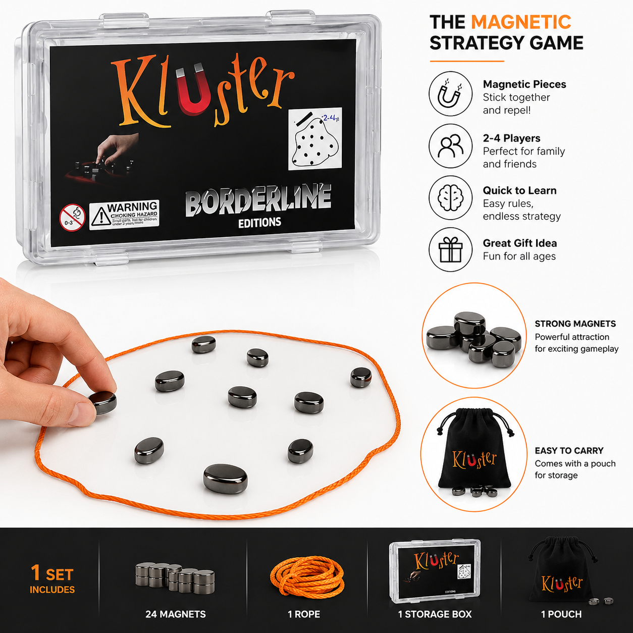 20609 Magnetic Game for Kids and Adults | Fun Magnetic Board Game