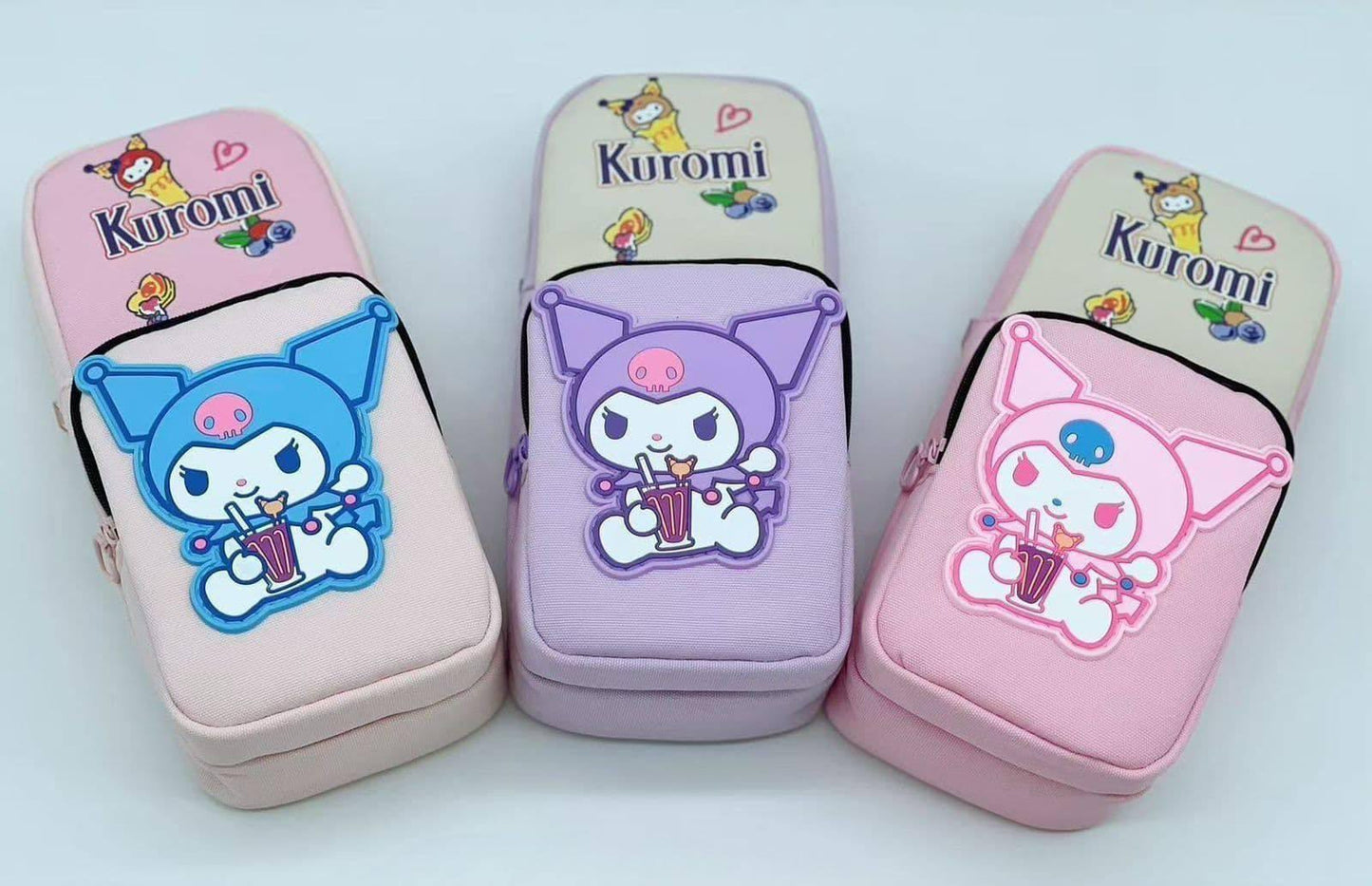 188961 Kuromi Cartoon Art Canvas Pencil Box {Random Color}