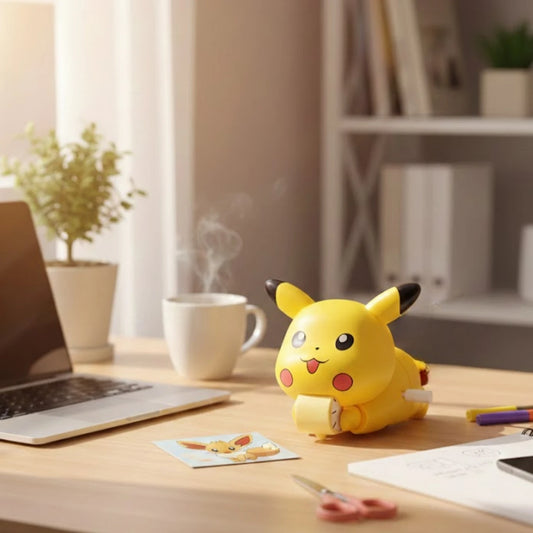 7702 Premium Pikachu Crawling Toy Action Figure| Funny Desk Decoration Showpiece (Yellow)