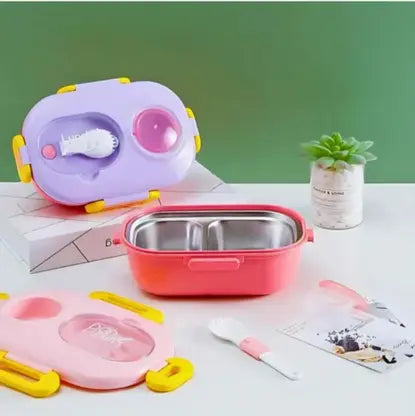 10416 Magic Cute Bento Style Lunch Box for Kids 1 Containers Stainless Steel School Lunch Box