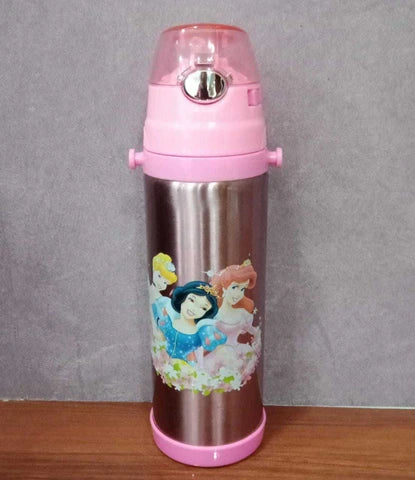 20061 Stainless Steel Cartoon Printed Water Bottle 1000ml {Random Design }