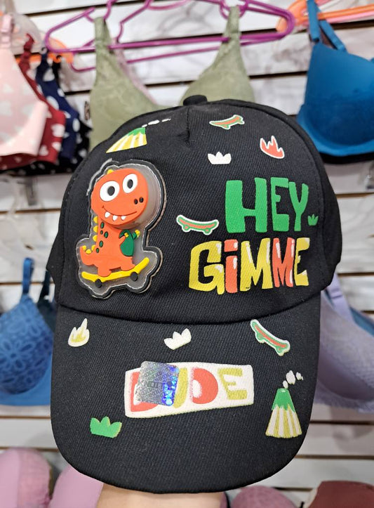 20102 Polyester Comfortable Cartoon Dino Print Little Sports Light Cap For Active Kids {Random Design}