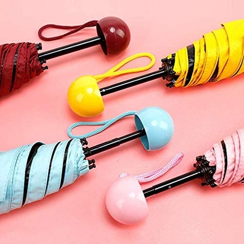 10648 Protection tablet umbrella capsule umbrella For Rain Windproof & Sun Protection Features, Folding Compact Capsule Case For Men Women Kids