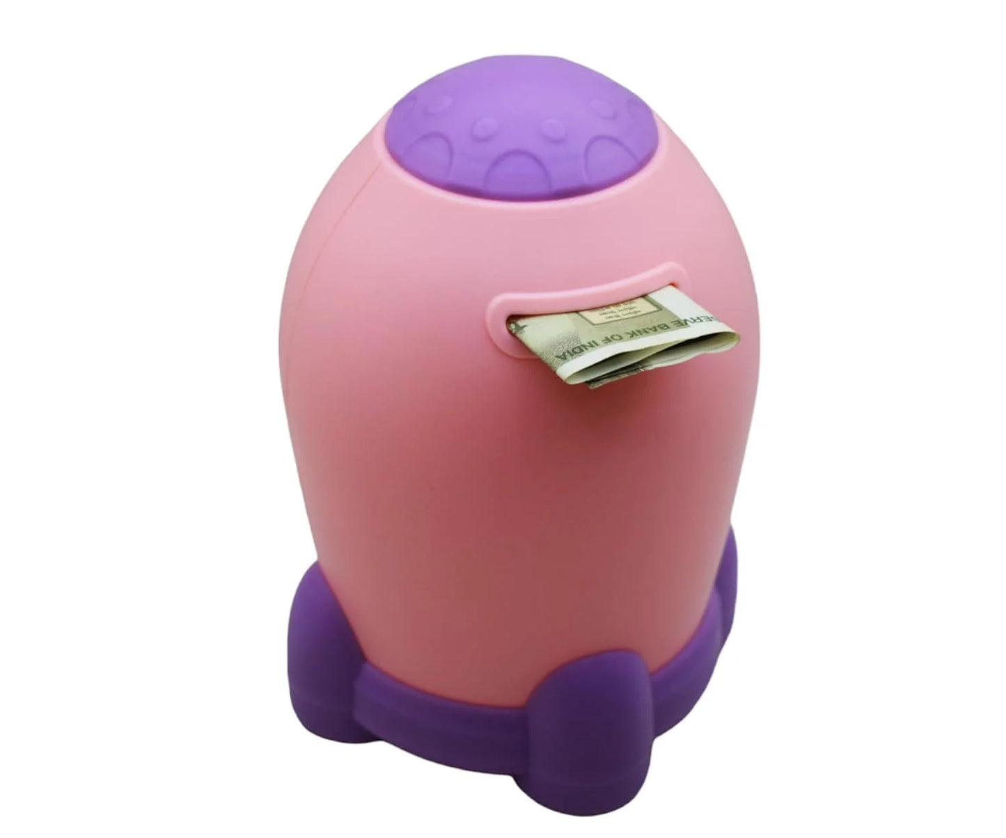 S-271 Space Theme Rocket Shape Gullak Money Bank with Number Code Lock