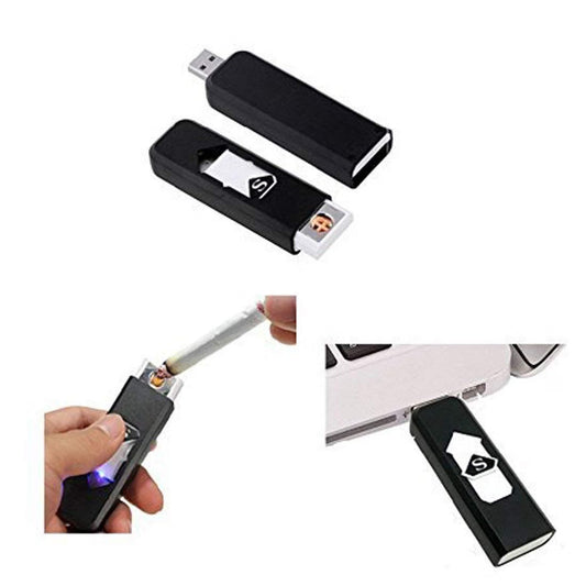 21251 Anoint India USB Cigarette Lighter Windproof Rechargeable Flameless Lighter