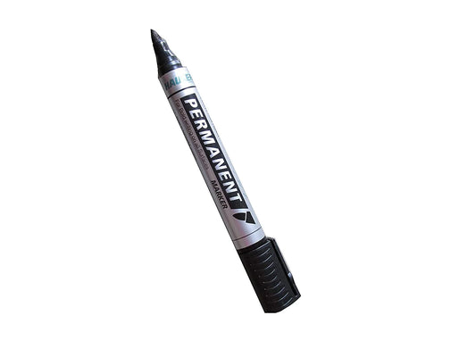 20151 (Pack Of 10) Hauser Permanent Marker Pen, Black Colour