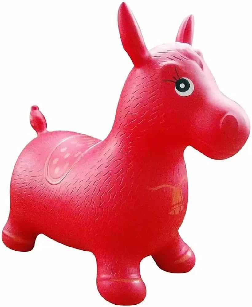 20133 Jumping and Riding Horse Bouncing Horse Hopper Animal Toy for Kids (Multicolor)