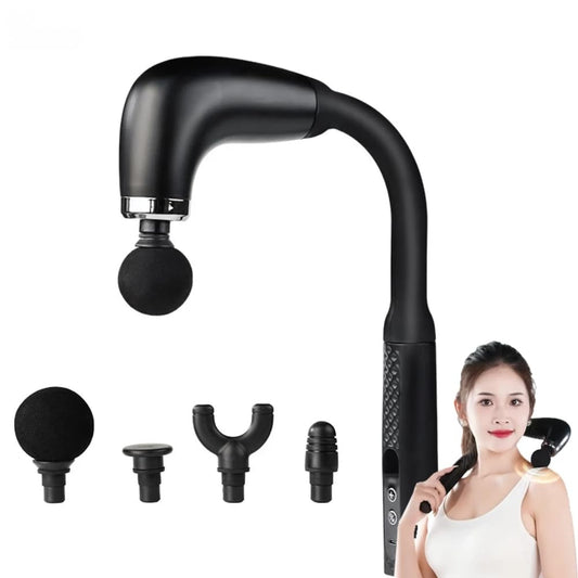 MP-930 Replicates Shiatsu Massager with Upgraded Extended Handle, Full Body Massager for Pain Relief Deep Tissue with LCD Screen, Massage Gun with 4 Massage Heads | 9 Modes & 9 Speed Levels