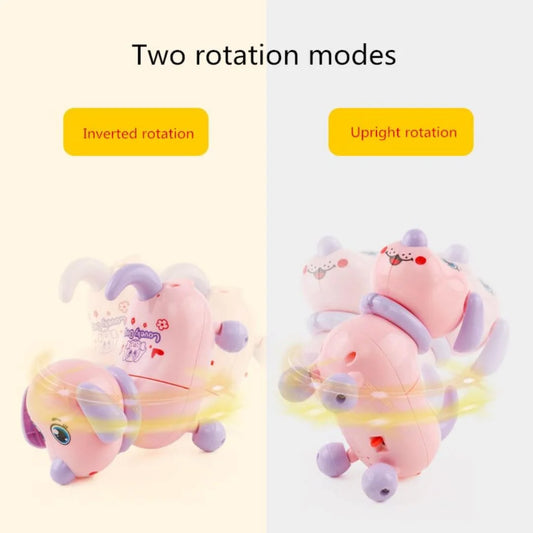 10116 Cute Pet Toy Dog Musical Walking With Strap To Walk Along With Puppy Cartoon Dog