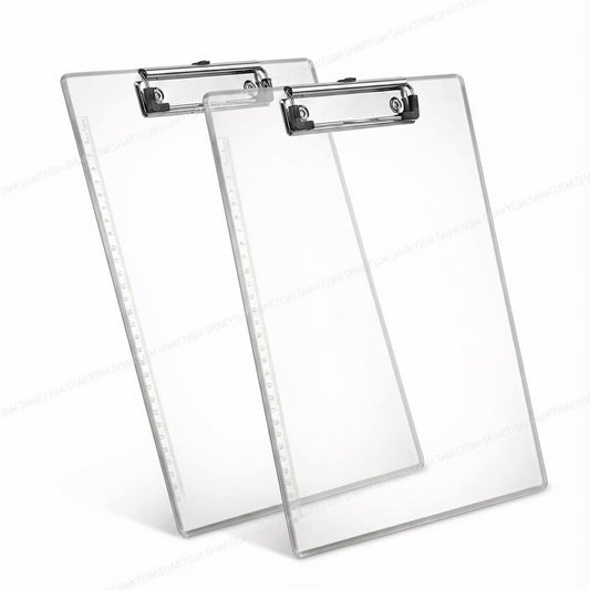 20958 Clear Exam Board for Students | Transparent Exam Board | Thick Strong Moulded Clipboard with Hanger for Examination Board,Writing Pad for School Students