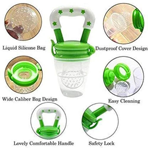 10098 Baby Food Feeder Silicone pecifier with Box