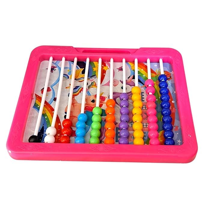 21351 NiL Game Phactory 2-in-1 Educational Slate for Kids | Double Sided Writing Board with Duster | Fun Learning, Counting & Scribbling, Count & Learn with Fun for Kids Toy