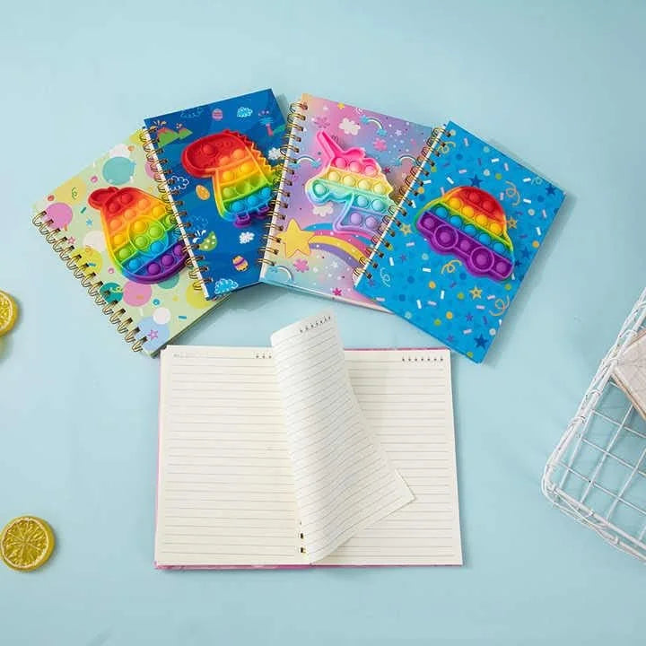 05551 Pop it game spiral diary notebook