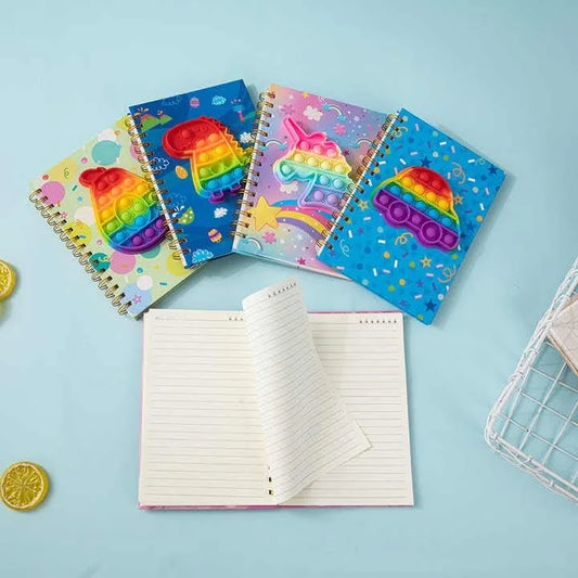 05551 Pop it game spiral diary notebook