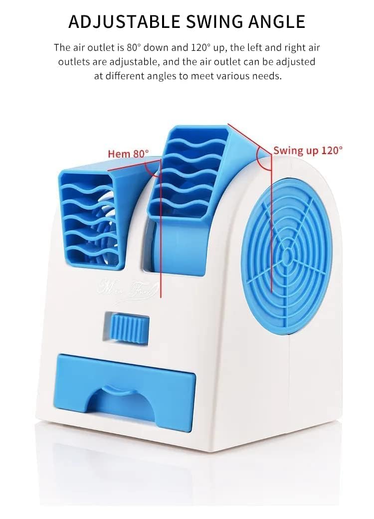 F001  Mini Air Conditioner & Humidifier | Portable Air Cooler Fan for Personal Space | Easy Way to Cool Any Space at Home or Office {Multicolor}