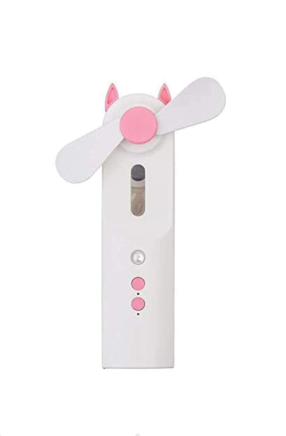 F-02 Portable 2 IN 1 Water Spray Mist Fan Electric Usb Rechargeable Handheld Mini Fan Cooling Air Conditioner Humidifier For Outdoor
