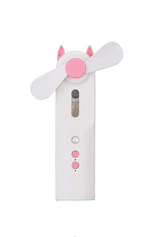 F-02 Portable 2 IN 1 Water Spray Mist Fan Electric Usb Rechargeable Handheld Mini Fan Cooling Air Conditioner Humidifier For Outdoor