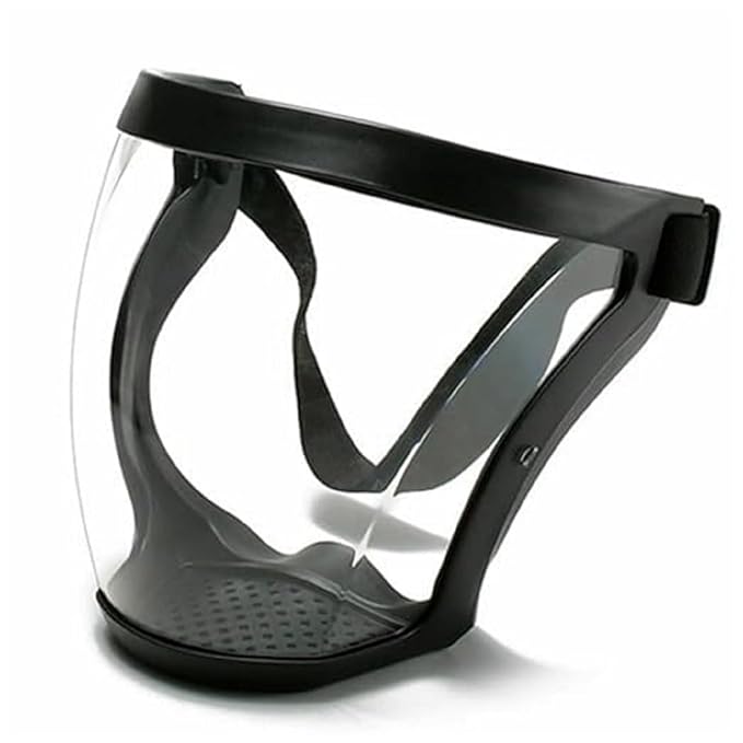 20301 Face Shield Helmet Visor Industrial Safety Coverage Full Face Protector Multipurpose Eye UV-Protective Clear Visibility for Unisex