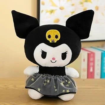 020061 Kuromi Soft Toys for Kids – Plush Soft Toys for Girls and Boys – 28 cm {Black / Blue}
