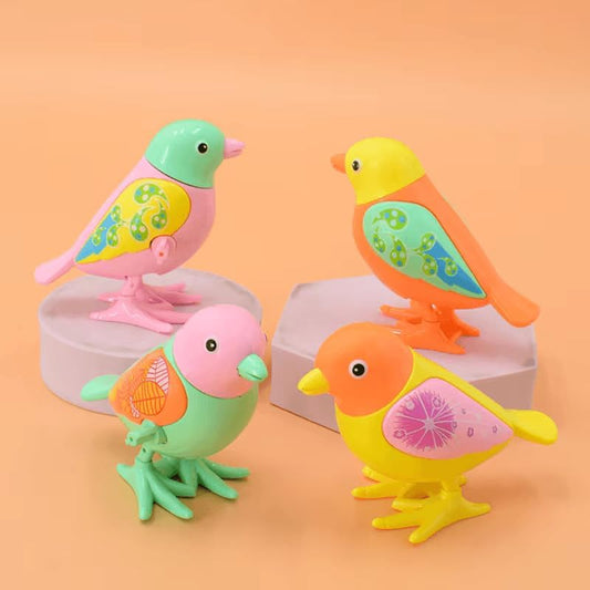 A780-23 Colorful Funny Key Operated Wind up Jumping Bird Toy