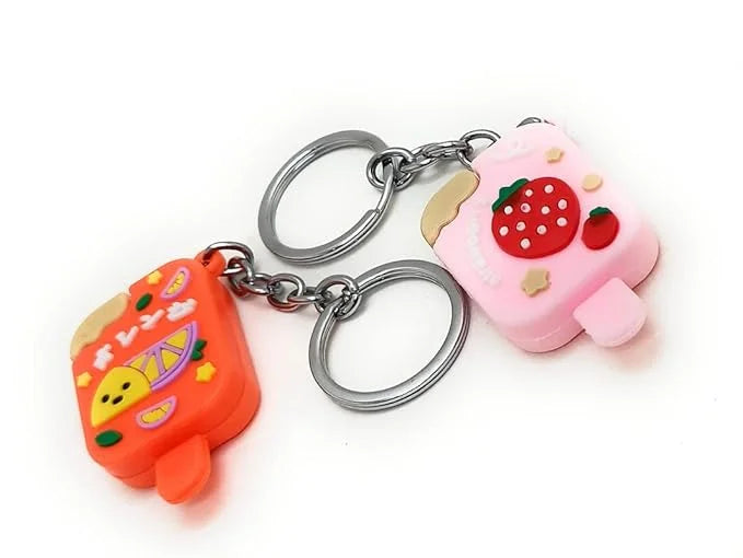 20129 (12 pcs) Cute Character Keyrings Keychains for Girls Random Design