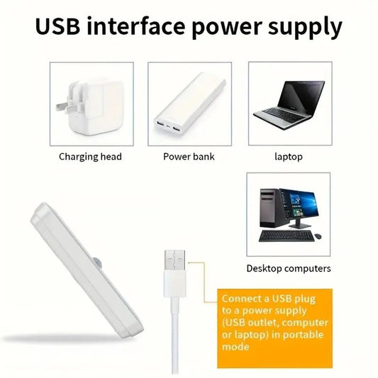 20870 Smart LED Light 1pc Magnetic Reading Light - Easy-Install, Dimmable, Rechargeable, Wireless, and Portable LED Light - Perfect for Bunk Beds, Under Cabinet, Closet, Kitchen