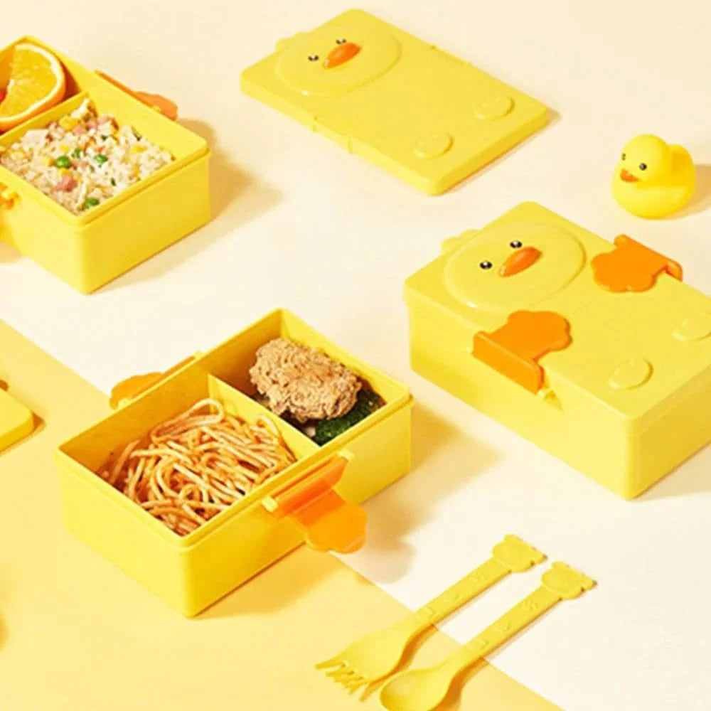 6650 Cuddle Little Ducky Kids Lunch Box Leak-Proof Bento Box for School, Travel & Office