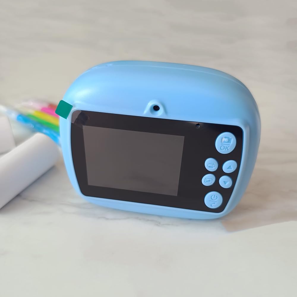 20587 Kids Instant Print Camera for Children | DIY Thermal Printing Digital Camera with Color Pens & Paper Rolls